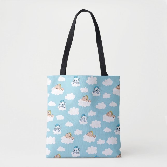 Baby Hercules and Pegasus Cloud Pattern Tote Bag (Frente)