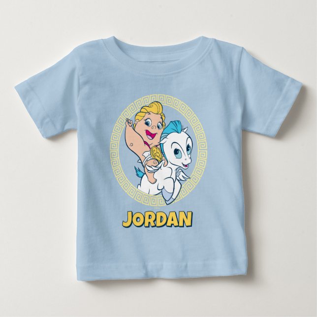 Baby Hercules Riding Pegasus Baby T-Shirt (Frente)