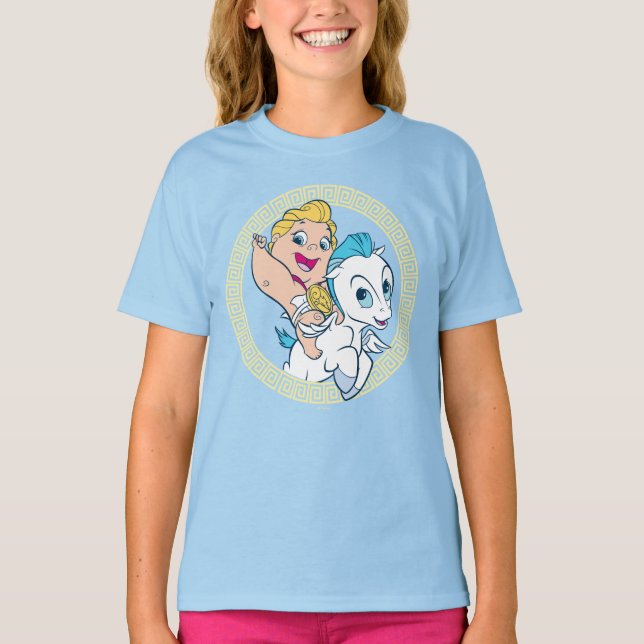 Baby Hercules Riding Pegasus T-Shirt (Frente)