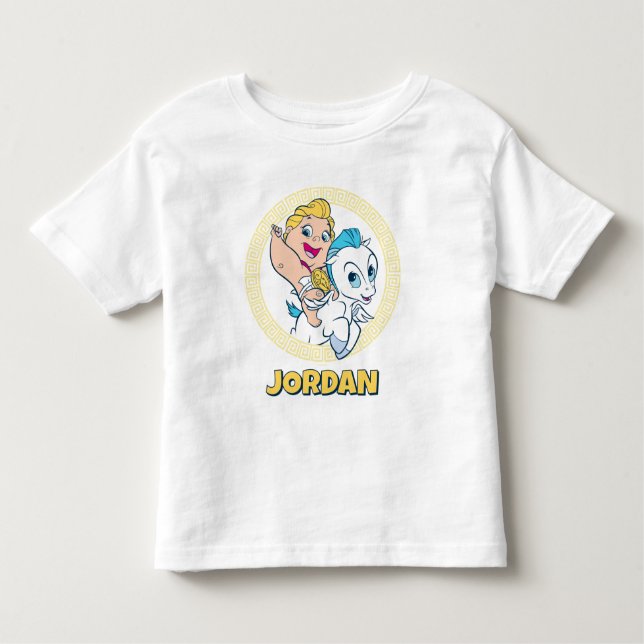 Baby Hercules Riding Pegasus Toddler T-shirt (Frente)
