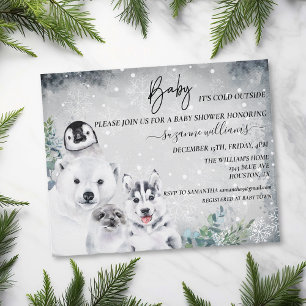 Baby It's Fold Outside Artic Animal Chá Winter