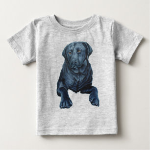 Baby Labrador Shirts Blue Dog Art Baby T-shirts