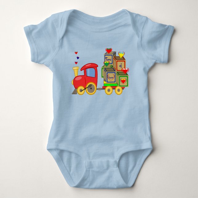 Baby Love - Camiseta de Bebê Cores Divertidas (Frente)