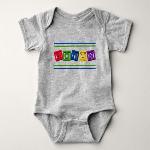 Baby Name Roman on Toy Blocks T-Shirt