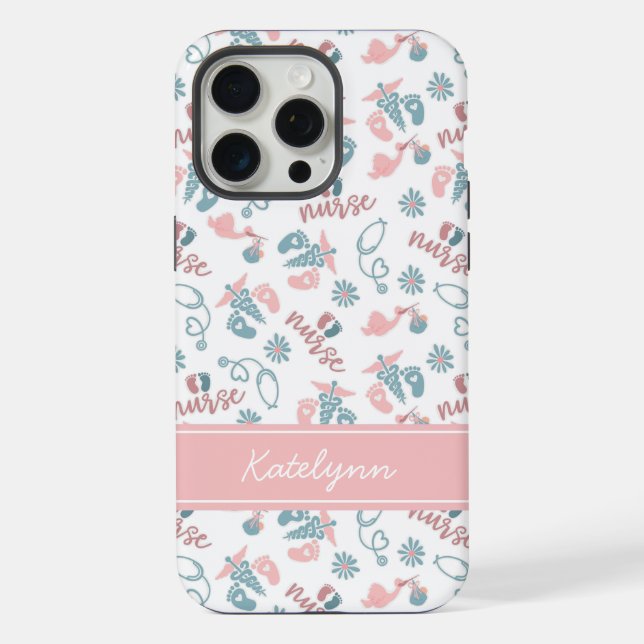 Baby Nurse Phone Case | Personalized Name (Verso)