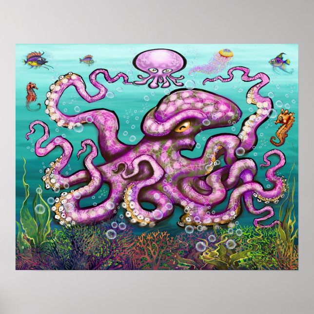 Baby Octopus Poster (Frente)