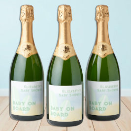 Baby On Conselho Surfing Beach Watercolor Chá de f