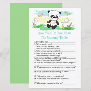 Baby Panda Como você conhece bem o jogo do chá d