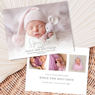 Baby Photo Sip'n'Consulte Convite para Anúncio