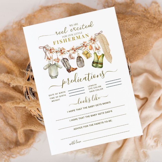 Baby Predictions Reel Excitou Jogo de Chá de Pesca (Criador carregado)
