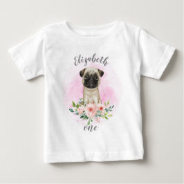 Baby Pug Birthday Baby T-Shirt
