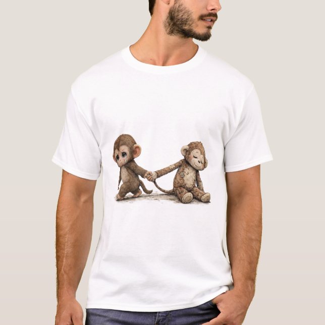 Baby Punch Monkey T-Shirt – Lonely Punch Monkey Cu (Frente)