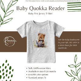 Baby Quokka Reader Baby T-Shirt