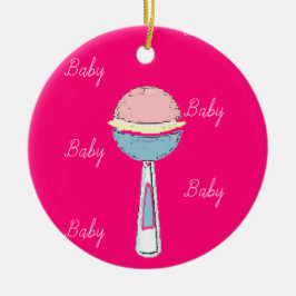 Baby Rattle Enfeites de natal