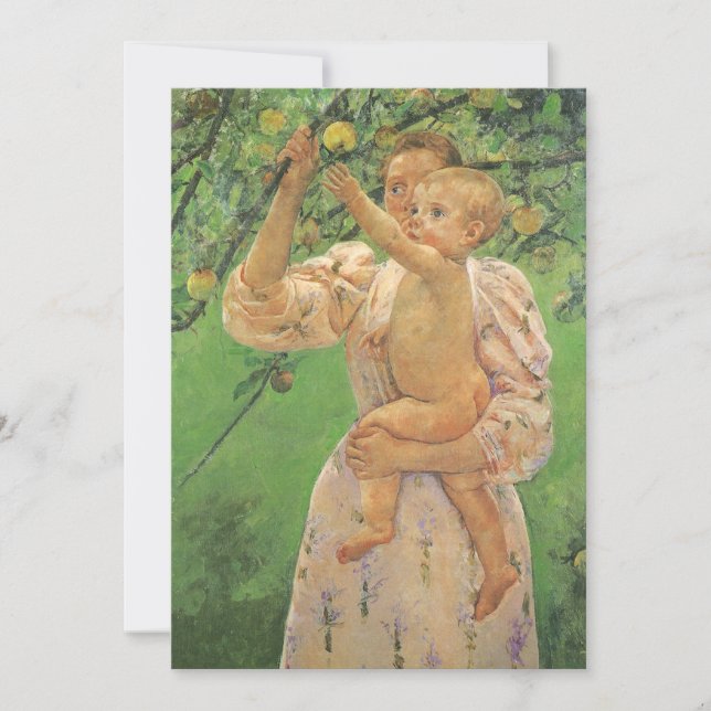 Baby Reaching for a Apple por Mary Cassatt (Frente)