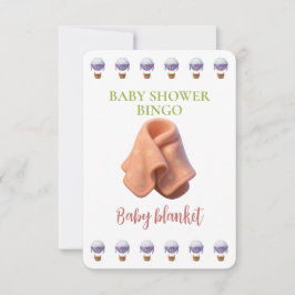 Baby Shower Bingo Card, Funny Game- Baby Blanket