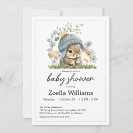 Baby Shower Invitation Sweet Little Bunny