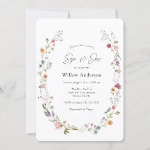 Baby Sip and See Wildflower Convite