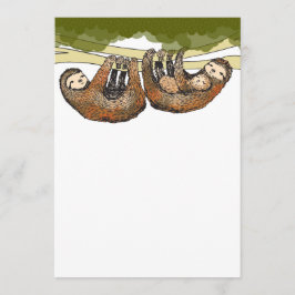 Baby Sloth Chá de fraldas / Novo Anúncio do Bebê