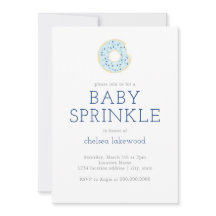Baby Sprinkle // Blue Boy Rosquinha Convite