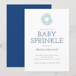 Baby Sprinkle // Blue Boy Rosquinha Convite