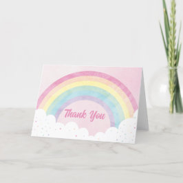 Baby Sprinkles Pastel Cartões de agradecimentos Ar