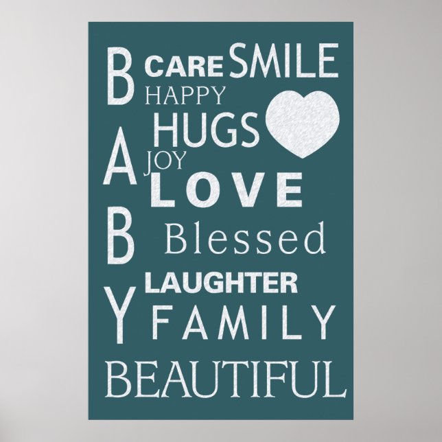 Baby Subway Art Poster (Frente)