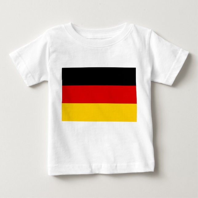 Baby T-Shirt com bandeira da Alemanha (Frente)