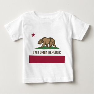 Baby T-Shirt com bandeira da Califórnia, EUA