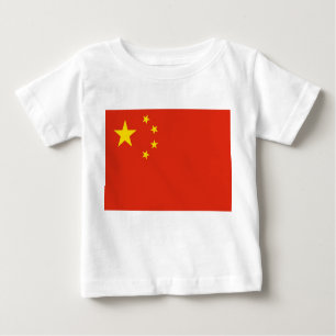 Baby T-Shirt com bandeira da China