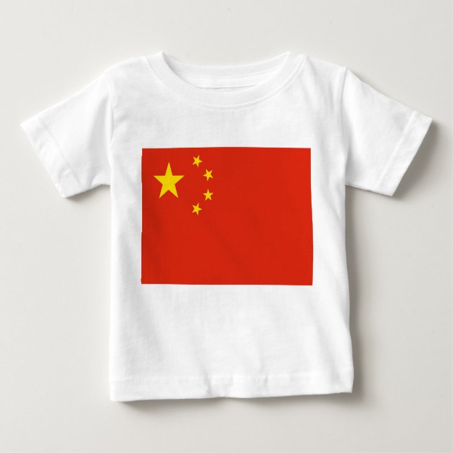 Baby T-Shirt com bandeira da China (Frente)
