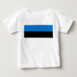 Baby T-Shirt com Bandeira da Estônia