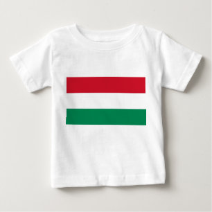 Baby T-Shirt com bandeira da Hungria