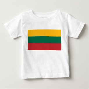 Baby T-Shirt com bandeira da Lituânia
