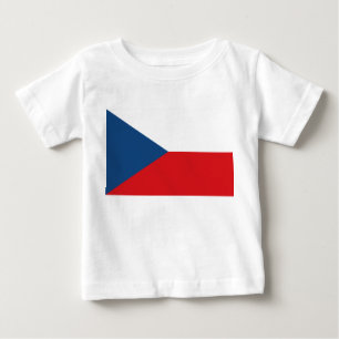 Baby T-Shirt com bandeira da Tchecia