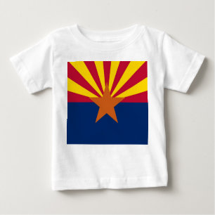 Baby T-Shirt com bandeira de Arizona, EUA
