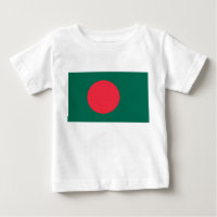 Baby T-Shirt com bandeira de Bangladesh