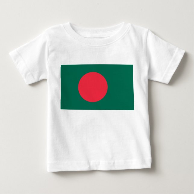 Baby T-Shirt com bandeira de Bangladesh (Frente)