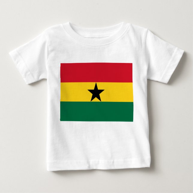 Baby T-Shirt com bandeira de Gana (Frente)