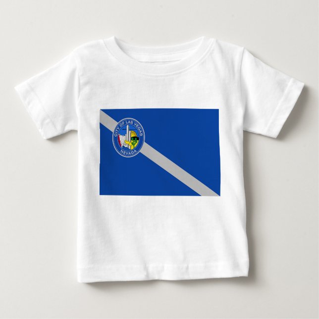 Baby T-Shirt com bandeira de Las Vegas, EUA (Frente)