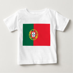 Baby T-Shirt com Bandeira de Portugal