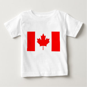 Baby T-Shirt com bandeira do Canadá