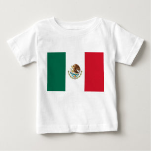 Baby T-Shirt com Bandeira do México