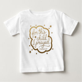 Baby T-Shirt com Bíblia verso 1 Samuel 1:27