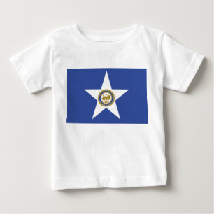 Baby T-Shirt com Flag de Houston, EUA