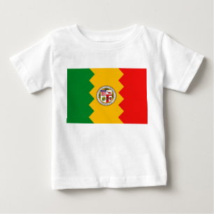 Baby T-Shirt com Flag de Los Angeles, EUA