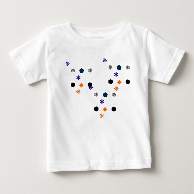 Baby T-Shirt - Design Geométrico Única (Frente)