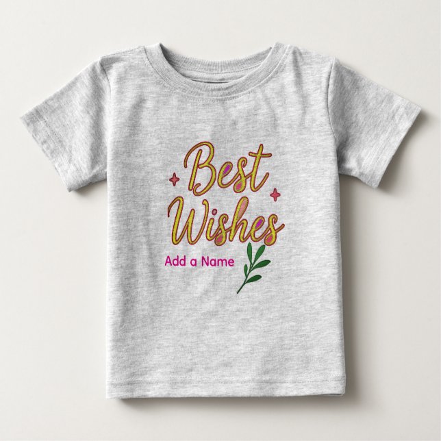  Baby T-Shirt – Personalized with  Name (Frente)