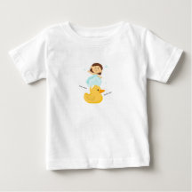 Baby T-Shirt with duck and girl