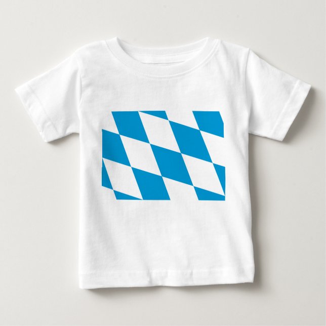Baby T-Shirt with Flag of Bavaria, Alemanha (Frente)